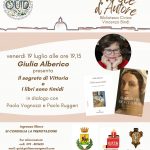 Nuovo appuntamento con “Parole d’Autore” a Giulianova: il 19 luglio ospite Giulia Alberico.